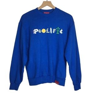 THE MARATHON CLOTHING TMC Prolific Self Made Sweatshirt Crew Neck Blue Small NWT